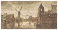 Q 058
          <br/>
          Stadsgezicht aan het water
          <br/>
          <em>Anoniem (17de eeuw)</em>